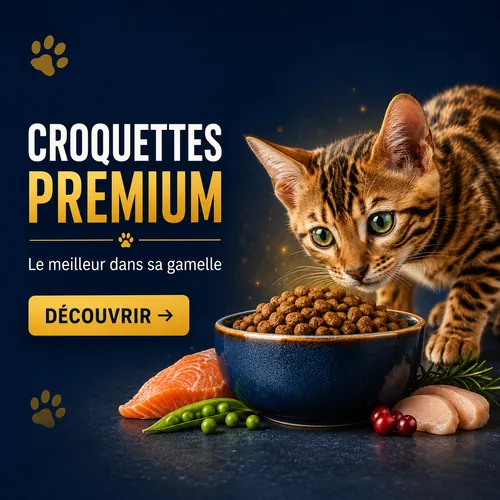 Croquettes premium pour chat