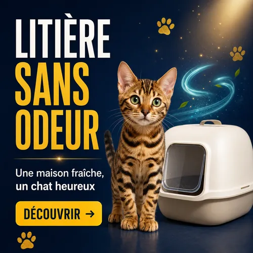 Litière sans odeur pour chat